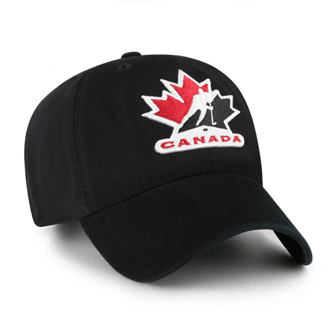'47 Brand Men's IIHF Team Canada Clean-Up Hat Black - Image 2