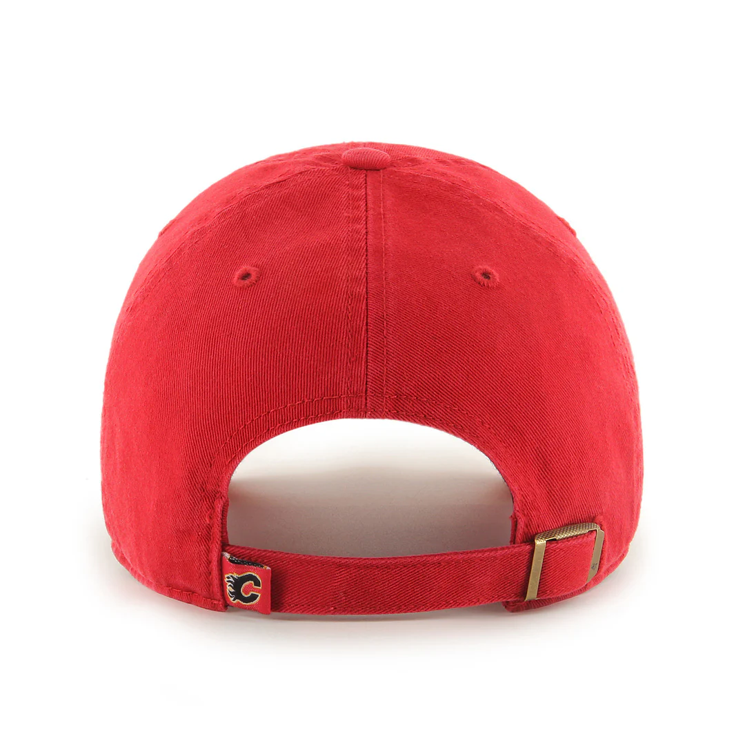 '47 Brand Men's NHL Calgary Flames Clean-Up Cap Red - Image 2