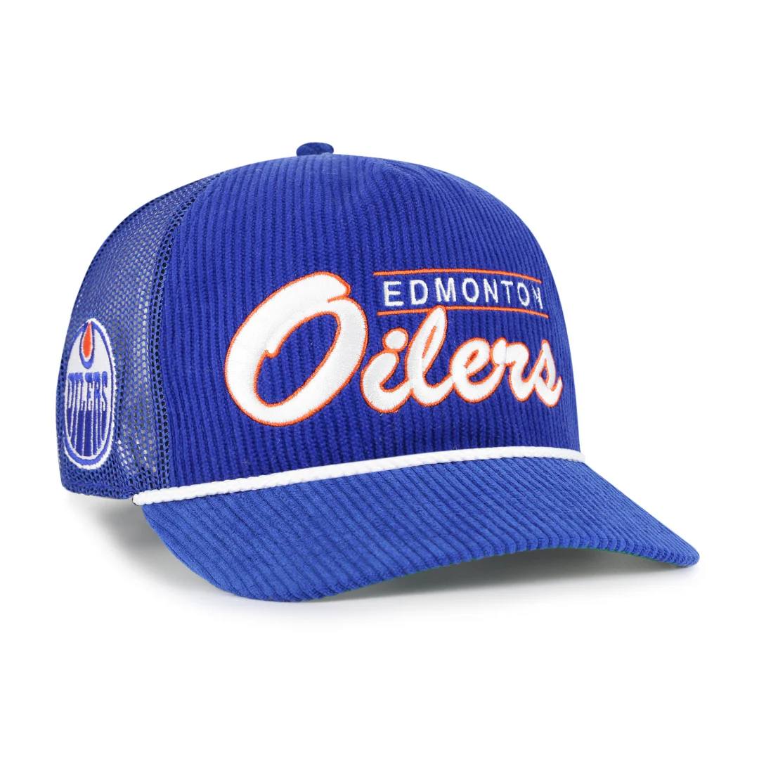 '47 Brand Men's NHL Edmonton Oilers Double Header Mesh Hitch Hat