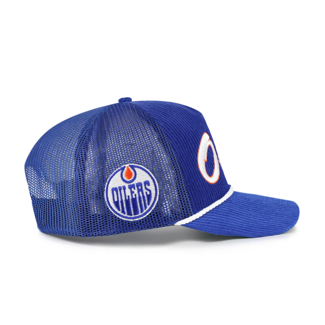 '47 Brand Men's NHL Edmonton Oilers Double Header Mesh Hitch Hat - Image 2