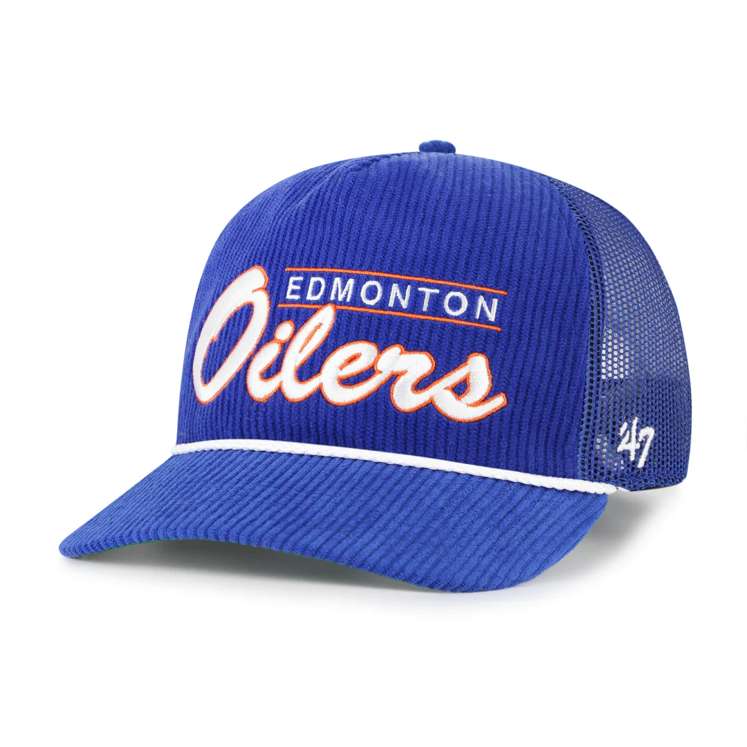 '47 Brand Men's NHL Edmonton Oilers Double Header Mesh Hitch Hat - Image 3