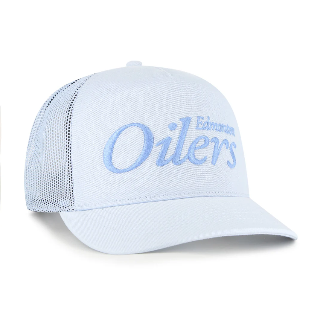 '47 Brand Men's NHL Edmonton Oilers Foundation Script Hitch Trucker Hat - Image 2