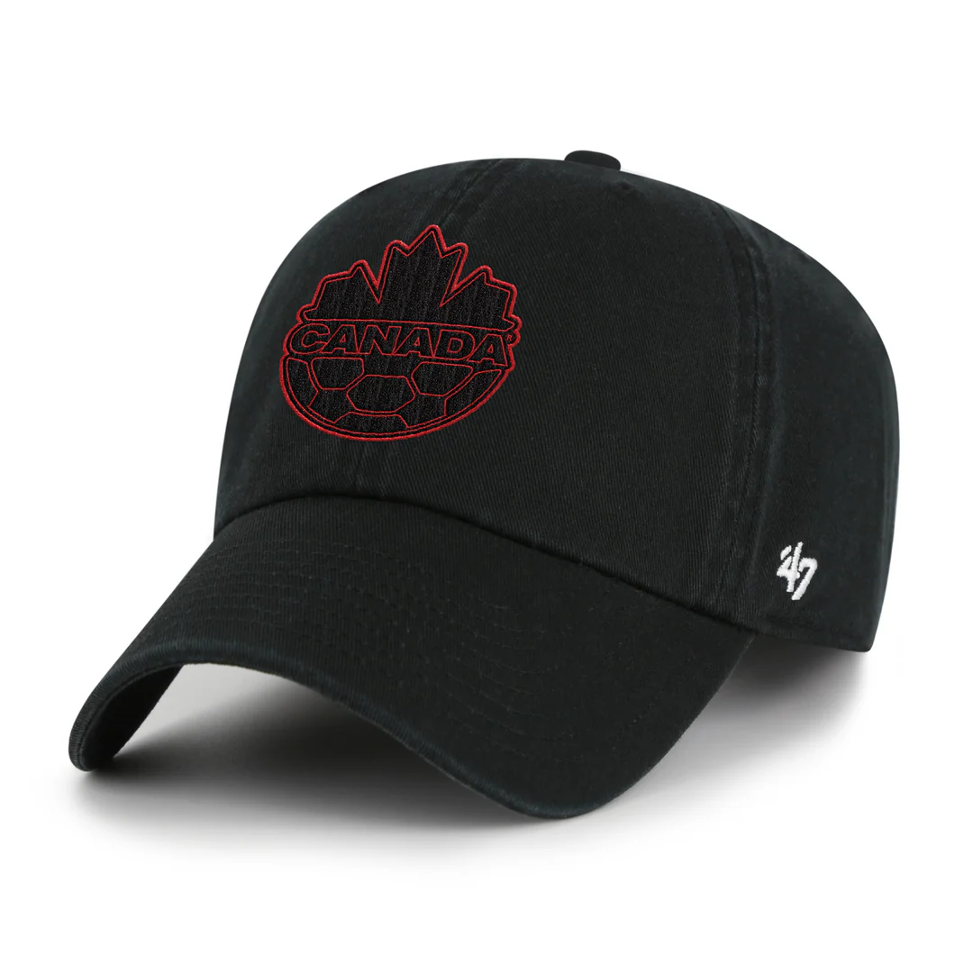 '47 Brand Men's Team Canada Soccer Clean-Up Cap Black/Red