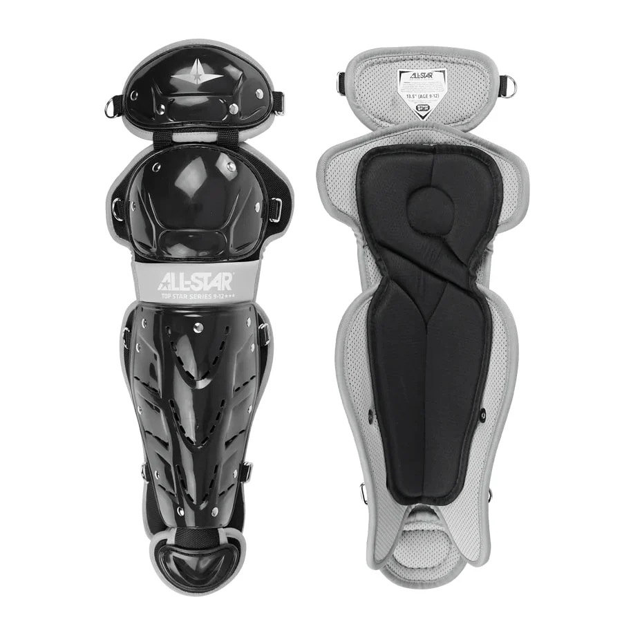 All-Star Youth 12.5" Top Star Catcher's Leg Guards - Image 2