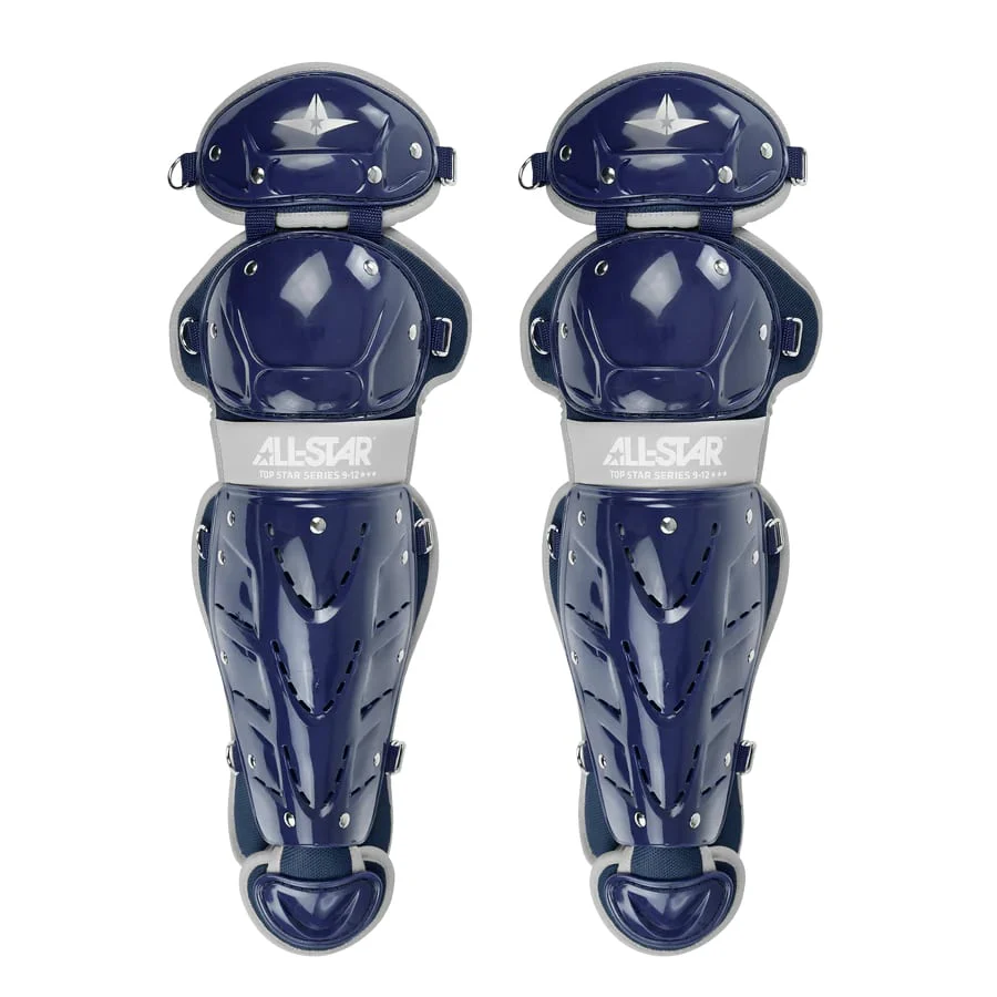 All-Star Youth 12.5" Top Star Catcher's Leg Guards - Image 3