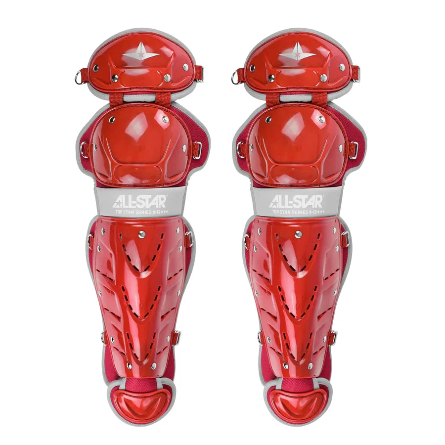 All-Star Youth 12.5" Top Star Catcher's Leg Guards - Image 4