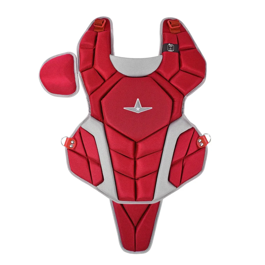 All-Star Intermediate 15.5" Top Star CPCC-TS-1216 NOCSAE Catcher's Chest Protector - Image 5