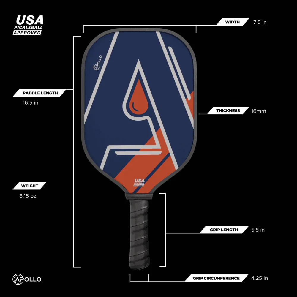 Apollo Edmonton Heritage Pickleball Paddle - Image 4