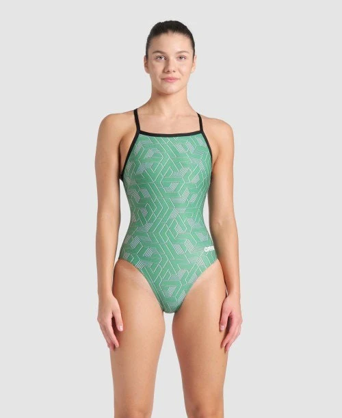 arena Women's Escape Lightdrop Back One Piece Swimsuit