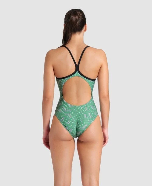 arena Women's Escape Lightdrop Back One Piece Swimsuit - Image 2