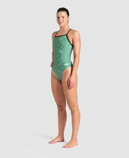 arena Women's Escape Lightdrop Back One Piece Swimsuit - Image 3