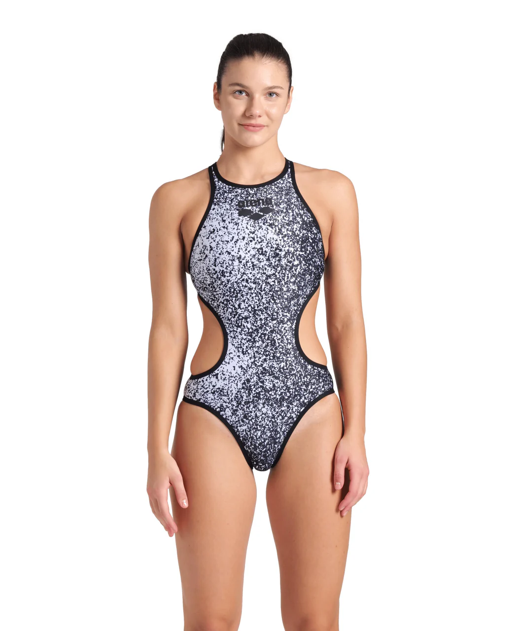 arena Women's One Paints Tech Back One Piece Swimsuit - Image 2
