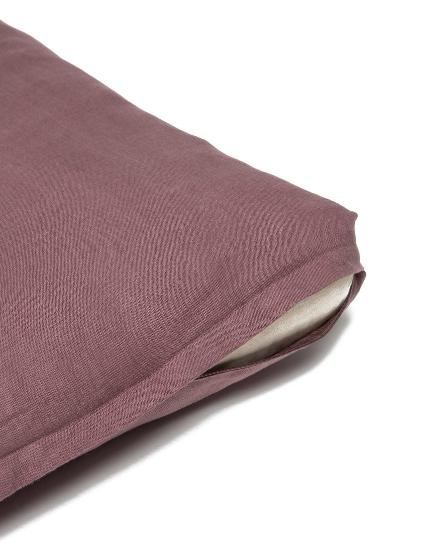 B, Halfmoon Linen Zabuton Meditation Cushion - Image 2