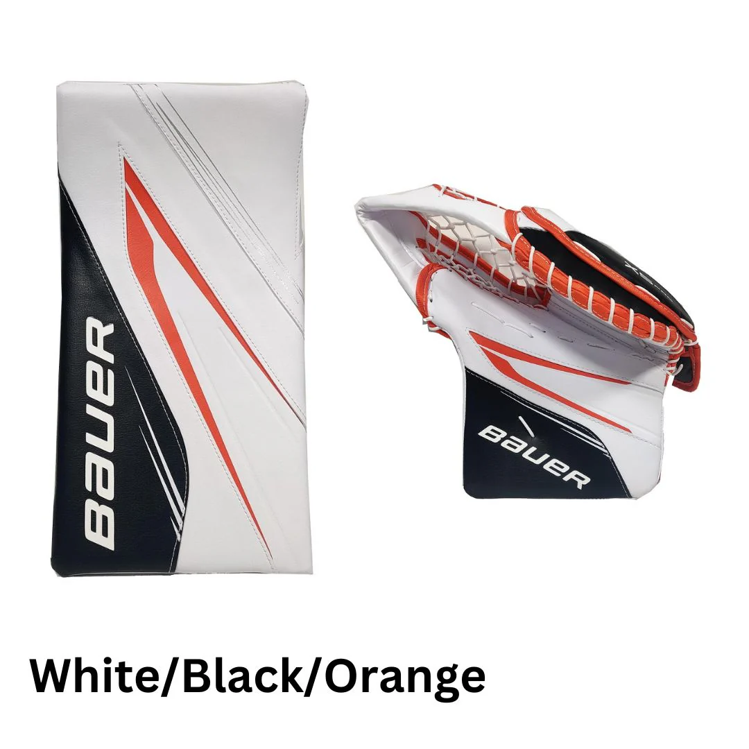 Bauer Intermediate Vapor X5 Pro Custom Hockey Goalie Blocker + Trapper
