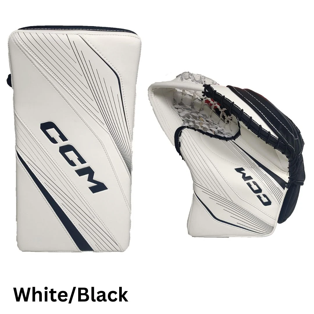 CCM Senior EFLEX 6 Hockey Goalie Blocker + Trapper - Image 2