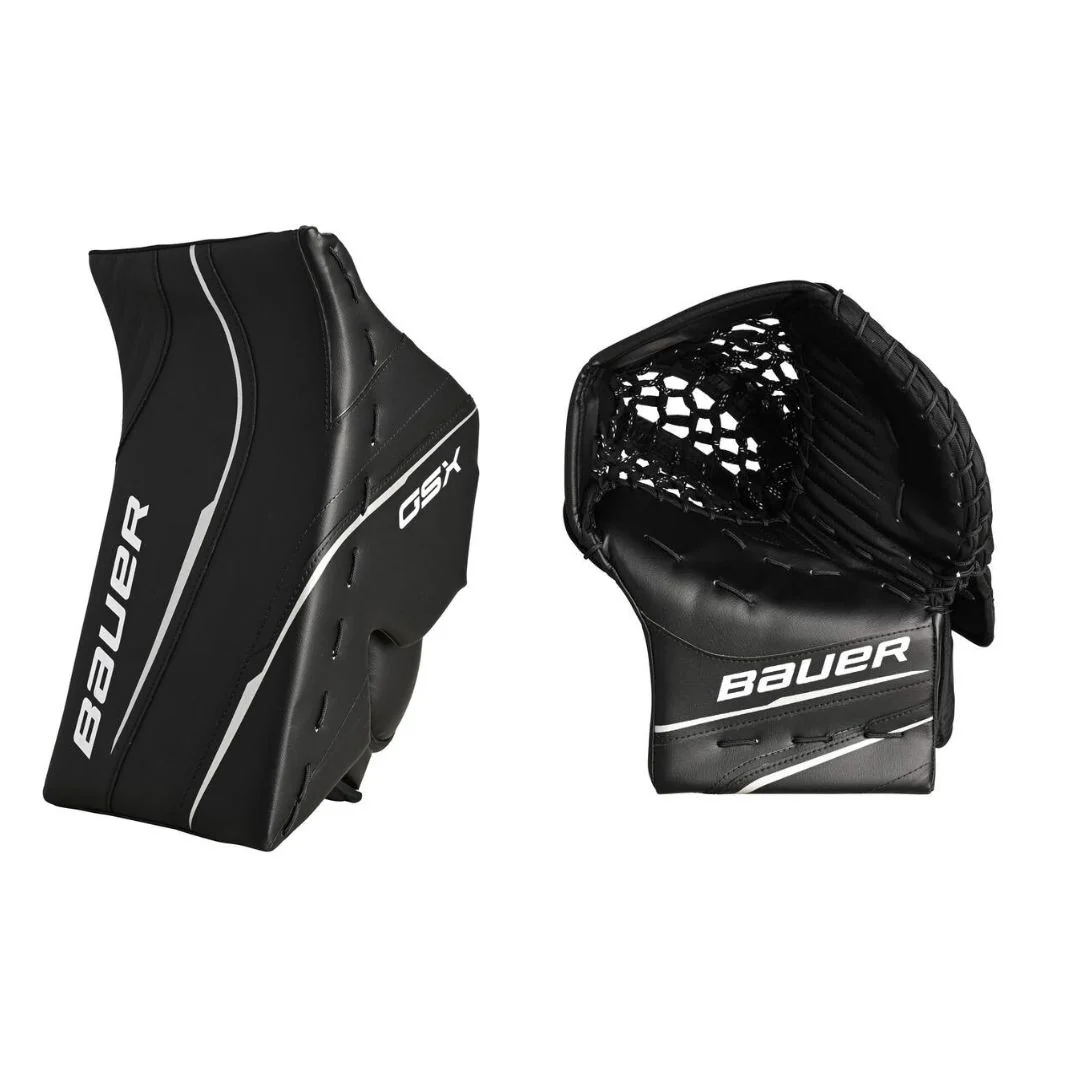 Bauer Junior GSX Hockey Goalie Blocker + Trapper