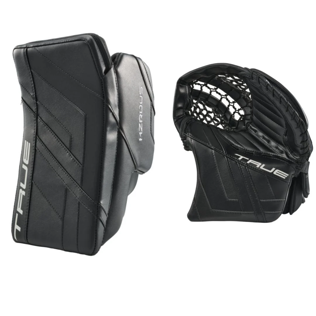 True Senior HZRDUS 9X4 Hockey Goalie Trapper + Blocker