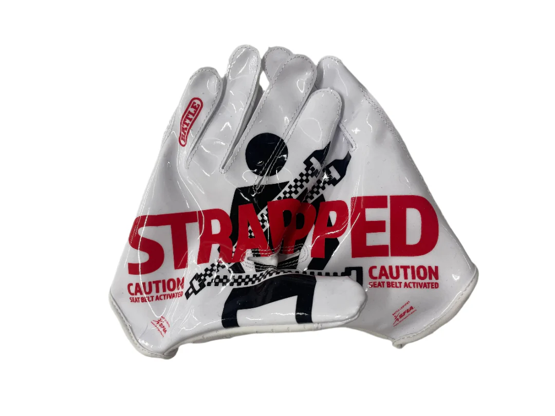 Battle Senior Doom Speed Strapped Receiver Football Gloves