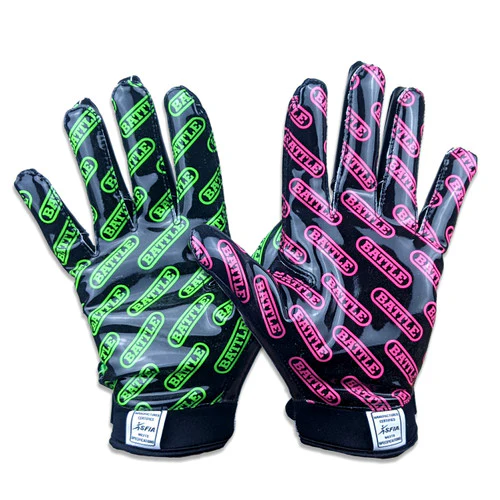 Battle Senior Nightmare 2.0 Cloaked Receiver Football Gloves - Image 2