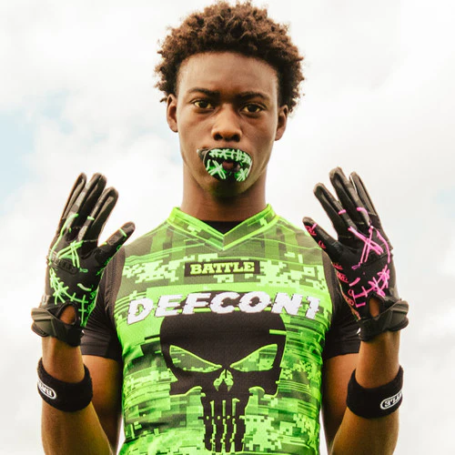 Battle Senior Nightmare 2.0 Cloaked Receiver Football Gloves - Image 3