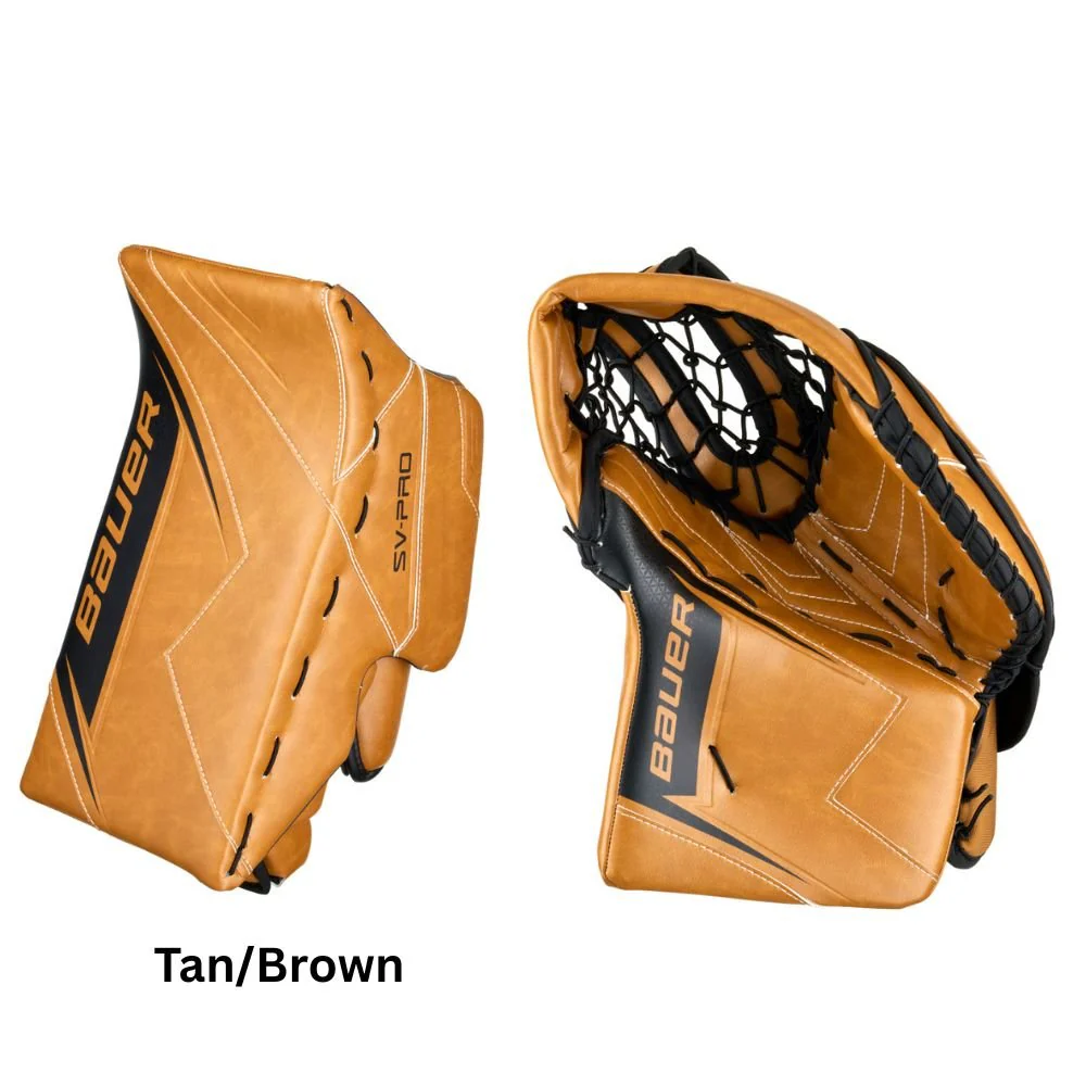 Bauer Intermediate SV-Pro Hockey Goalie Trapper + Blocker