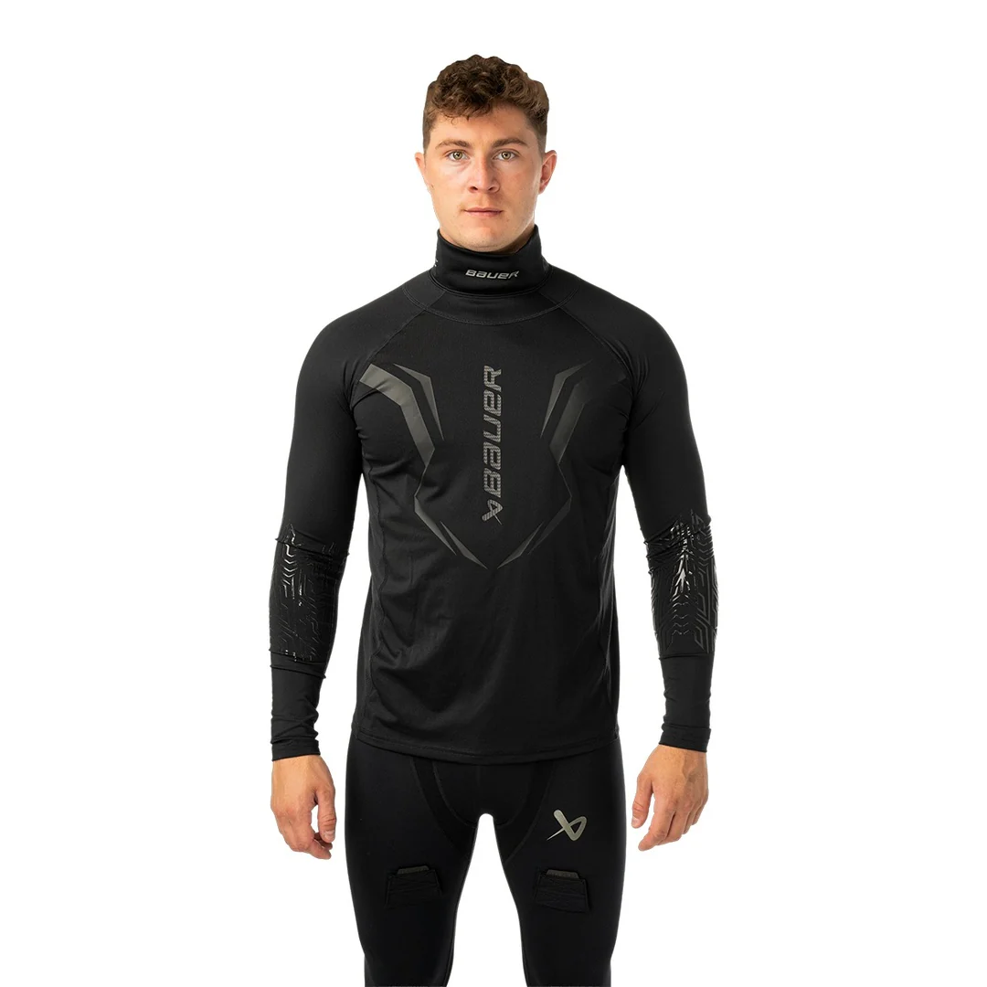 Bauer Senior Bodyguard Neck Protect Long Sleeve Shirt