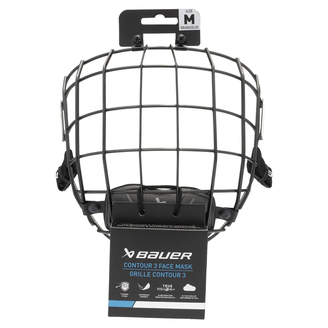 Bauer Senior Contour 3 Hockey Player Helmet Cage - Image 4