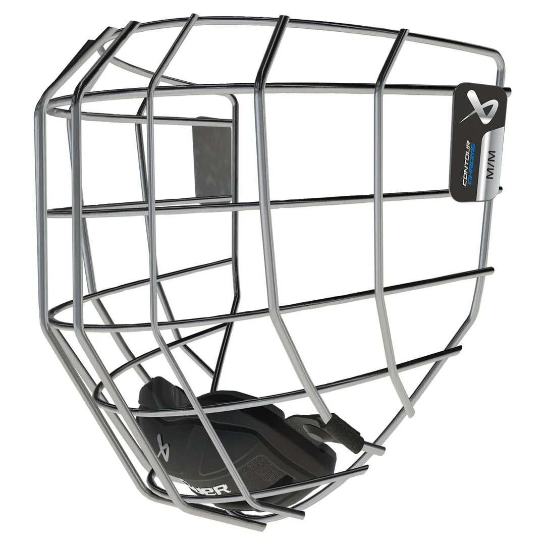 Bauer Senior Contour Chrome Hockey Player Helmet Cage