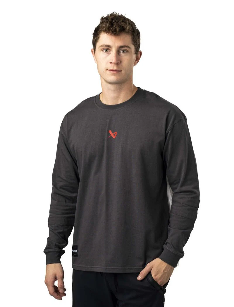 BAUER Senior In the Crease Long Sleeve Shirt - Image 2