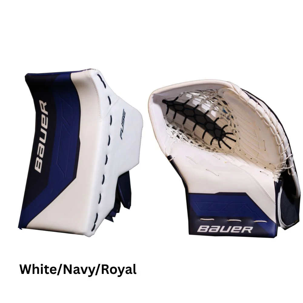 Bauer Senior Supreme Fuse USC Spec Hockey Goalie Trapper+Blocker - Image 5