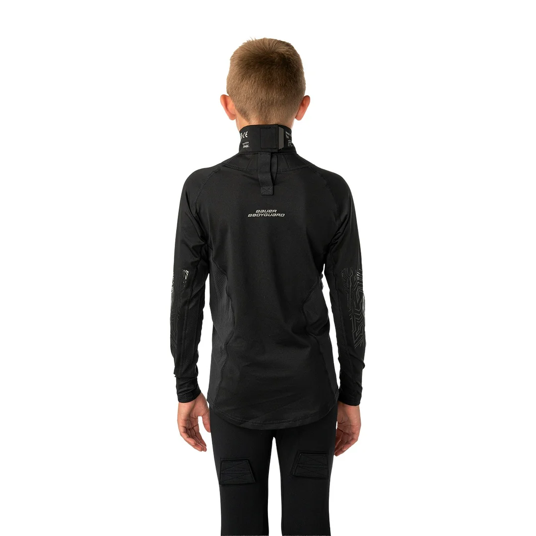 Bauer Youth Bodyguard Neck Protect Long Sleeve Shirt - Image 2
