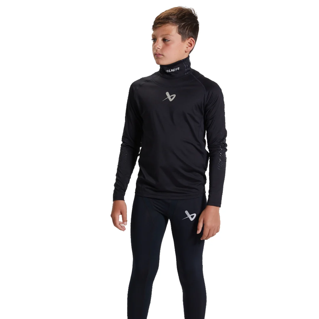 Bauer Youth Neck Protect Long Sleeve Shirt