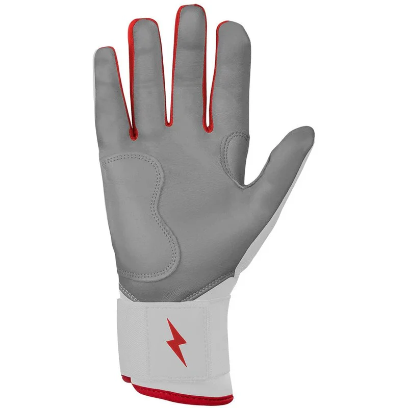 Bruce Bolt Junior Chrome Series Long Cuff Batting Gloves - Image 6