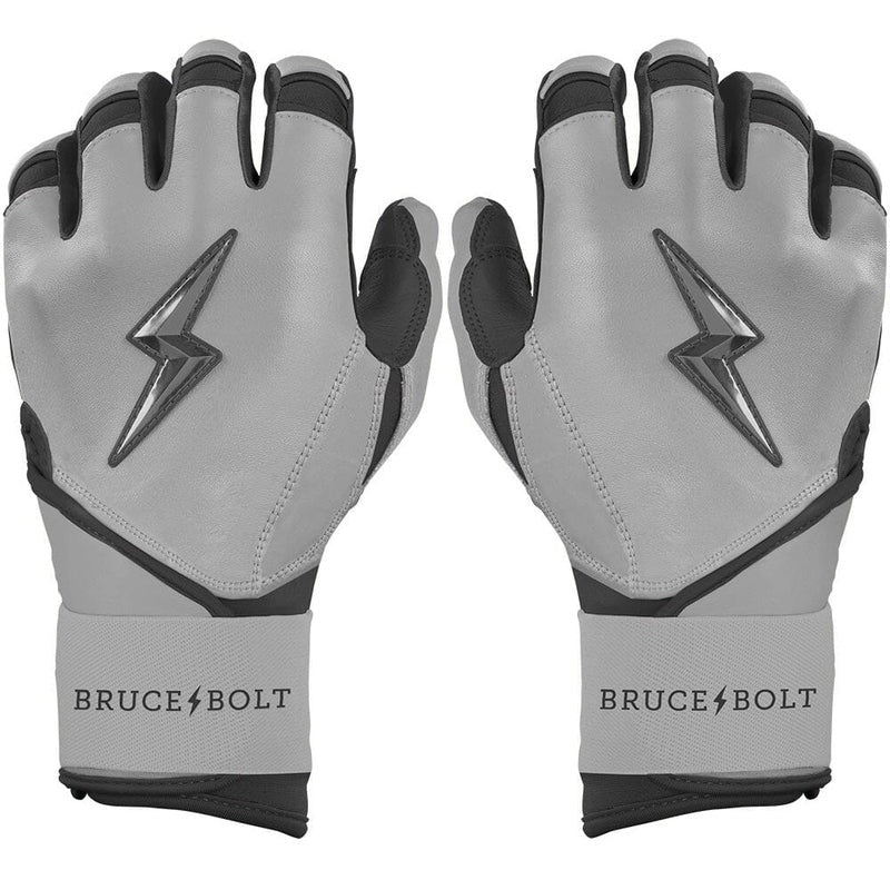 Bruce Bolt Senior Grey Series Short Long Batting Gloves