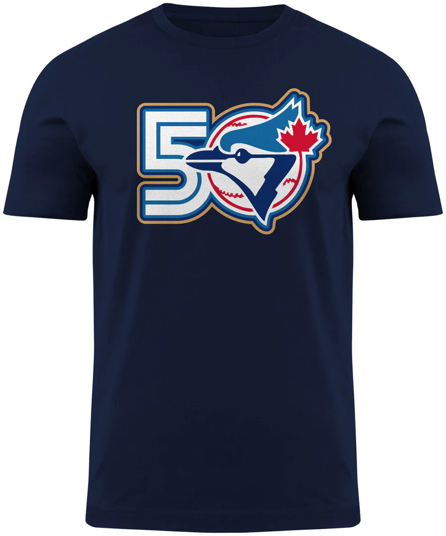 Bulletin Men's MLB Toronto Blue Jays 50th Anniversary T-Shirt - Image 3