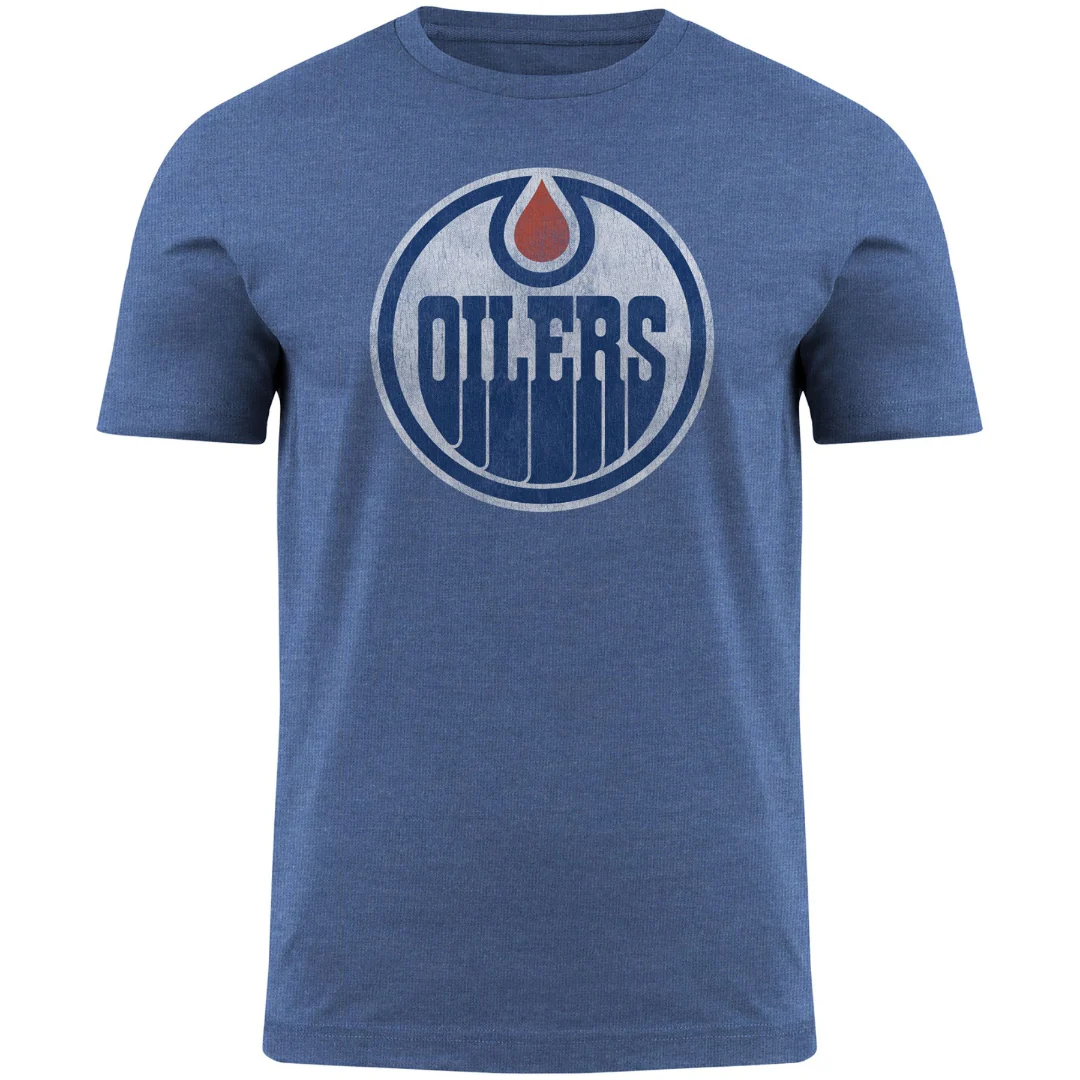 Bulletin Men's NHL Edmonton Oilers Distressed Logo T-Shirt