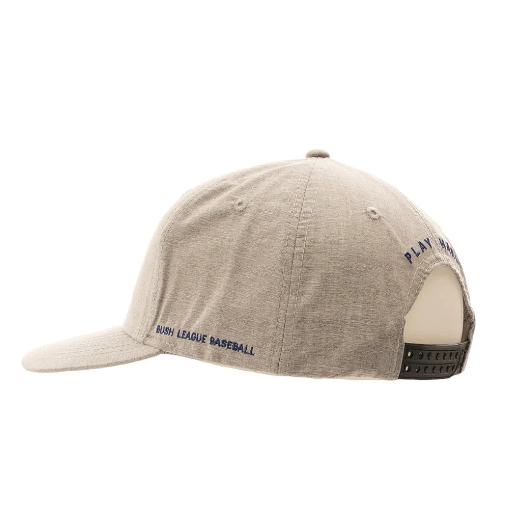Bush League Classic Grey Curve Snapback Hat - Image 2