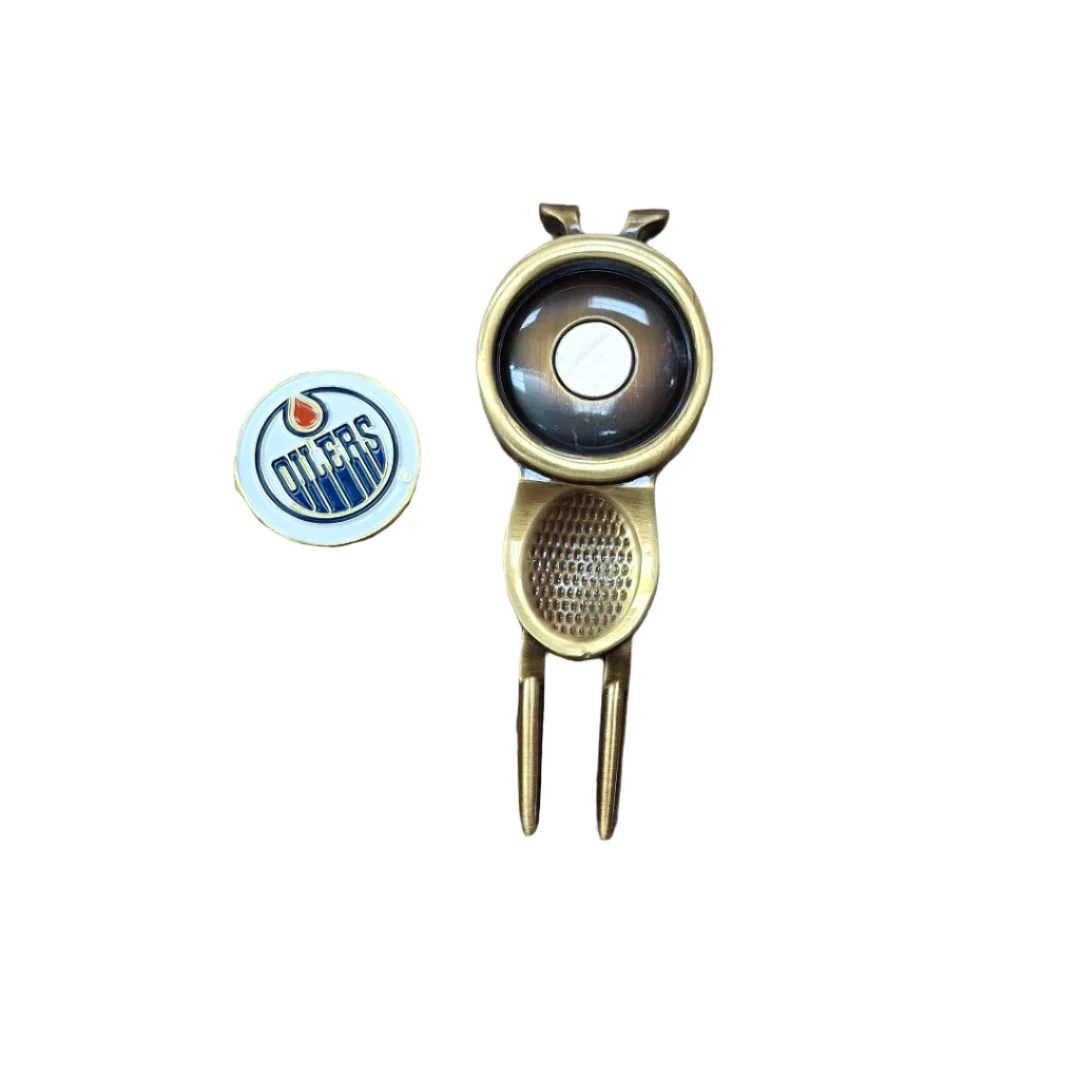 Caddy Pro NHL Edmonton Oilers Golf Divot Tool With Ball Marker - Image 2
