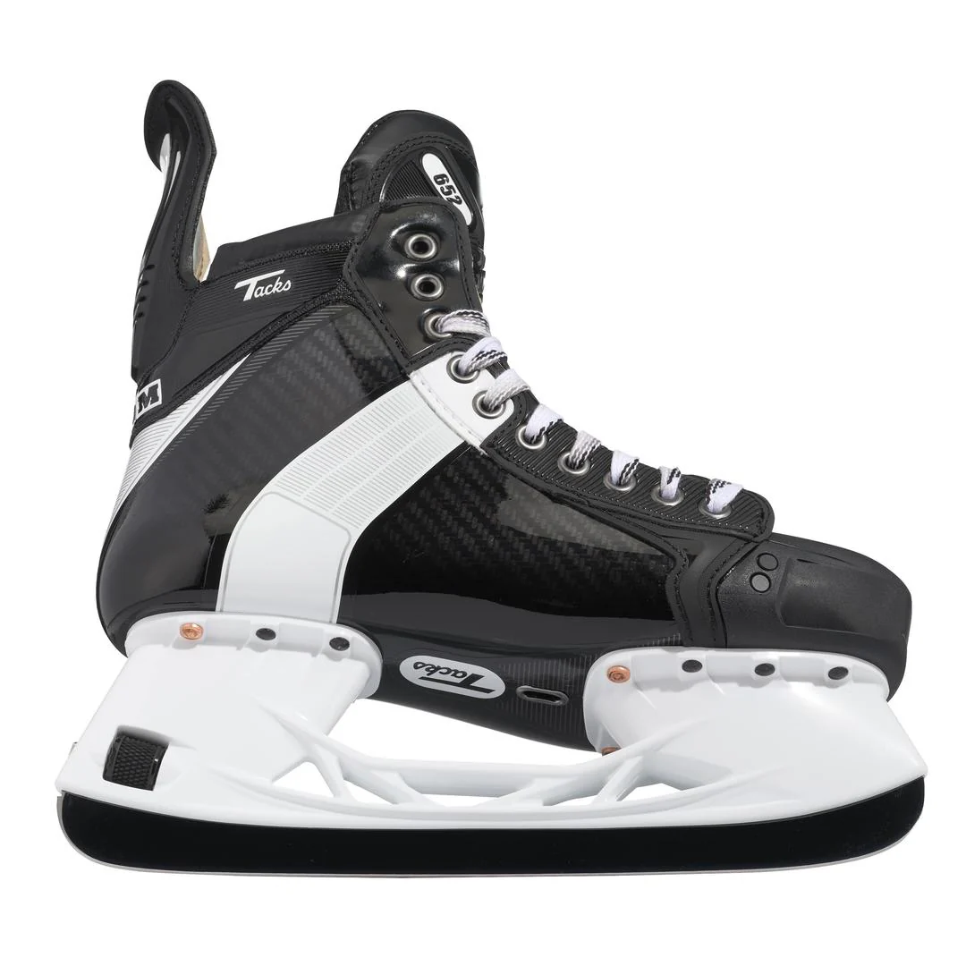 CCM Intermediate Tacks 652 Pro Hockey Player Skate - Image 3