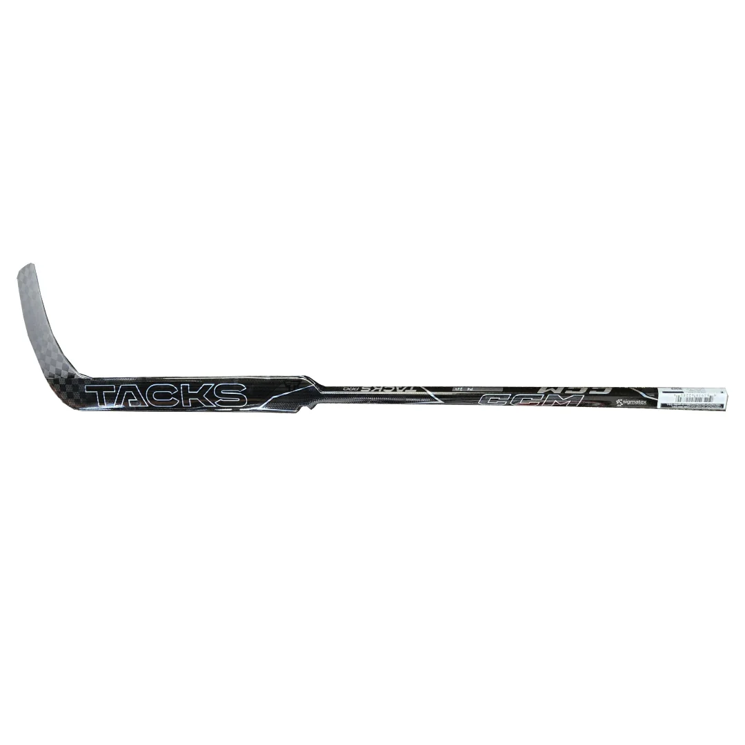 CCM Intermediate Tacks Pro Black Trigger Hockey Goalie Stick - Image 2
