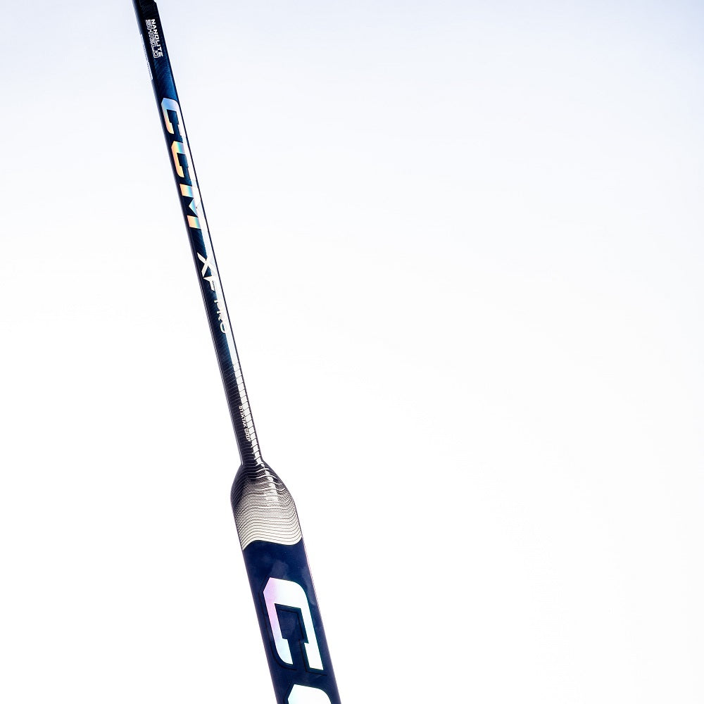CCM Intermediate XF Pro Navy/Silver Hockey Goalie Stick - Image 2