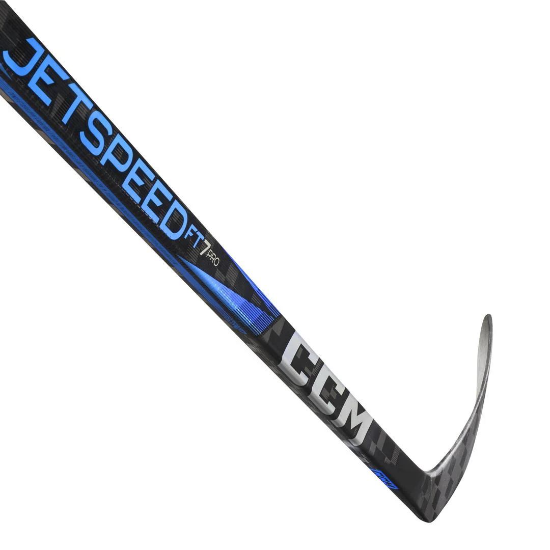 CCM Junior Jetspeed FT7 Pro Blue Hockey Player Stick - Image 3