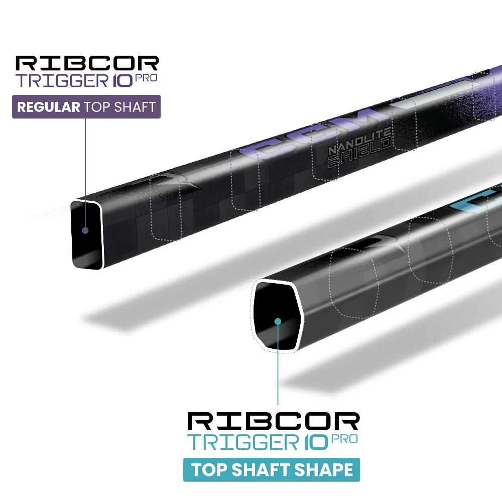 CCM Junior Ribcor Trigger 10 Pro Teal Hockey Player Stick - Image 2