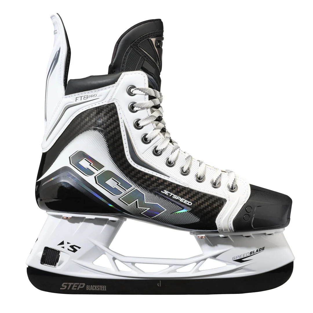 CCM Senior JETSPEED FT8 Pro White Hockey Skates