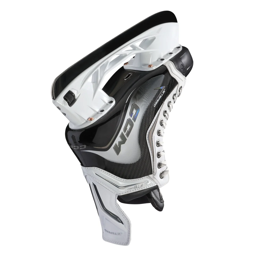 CCM Senior JETSPEED FT8 Pro White Hockey Skates - Image 5