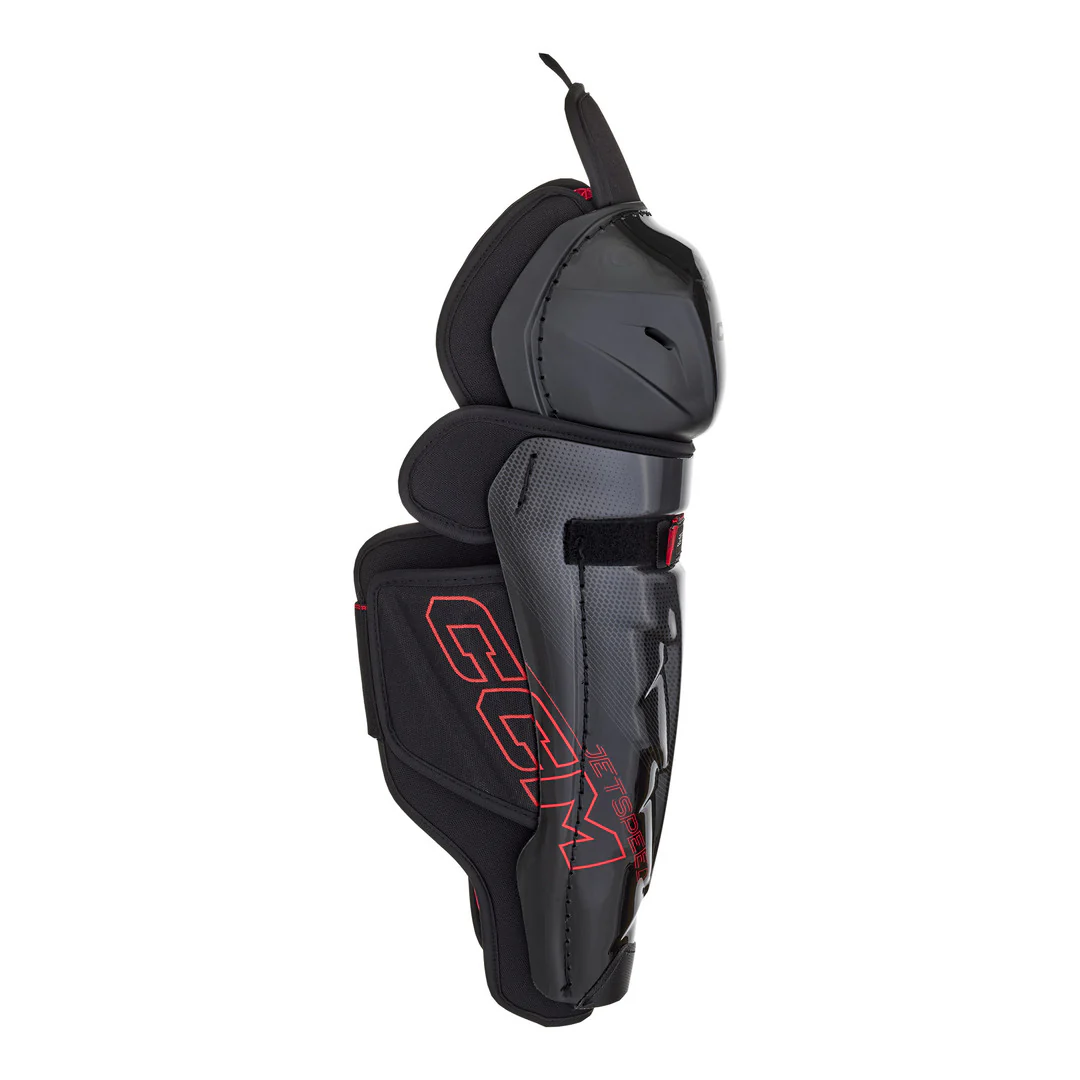 CCM Senior JETSPEED Vibe Hockey Player Shin Guards - Image 3