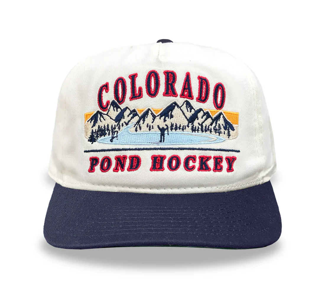 Celly Hockey Colorado Pond Hockey Snapback Cap Cream/Blue