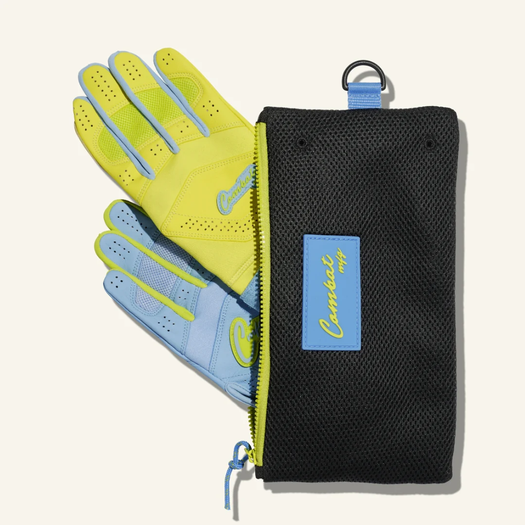 Combat Senior Yin Yang Long Strap Collection Batting Gloves - Image 5