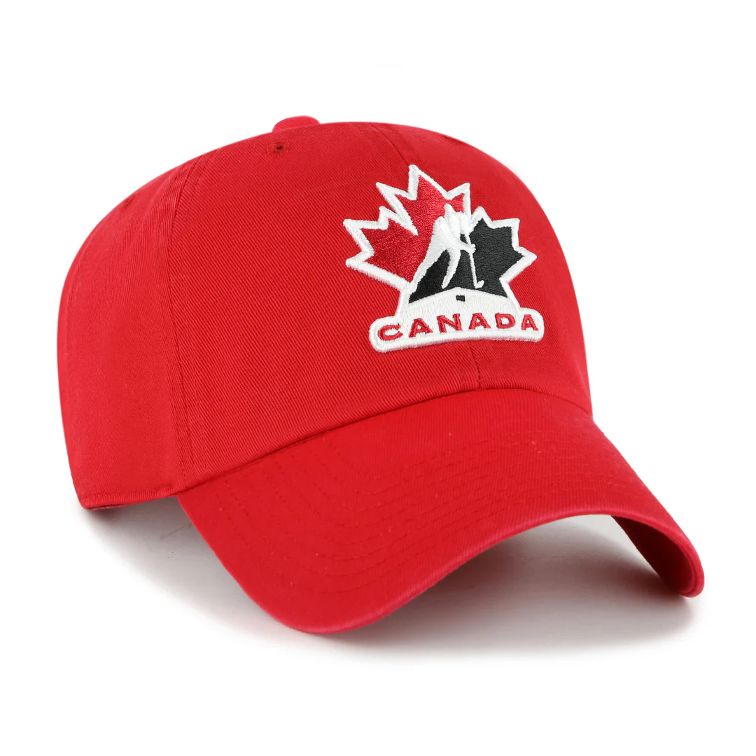 '47 Brand Men's IIHF Team Canada Clean-Up Hat Red - Image 2