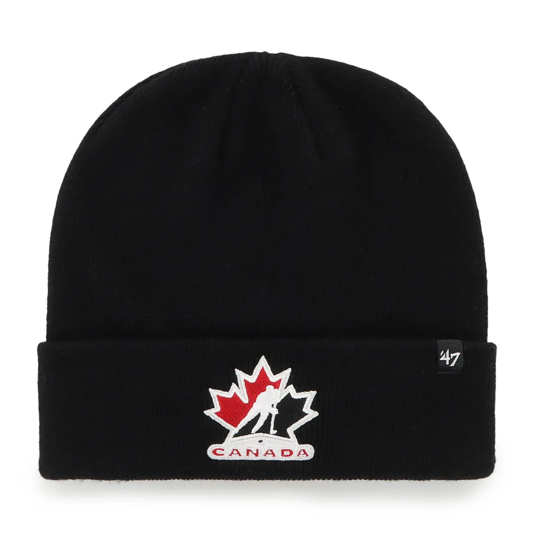 '47 Brand Men's IIHF Team Canada Cuffed Toque Black
